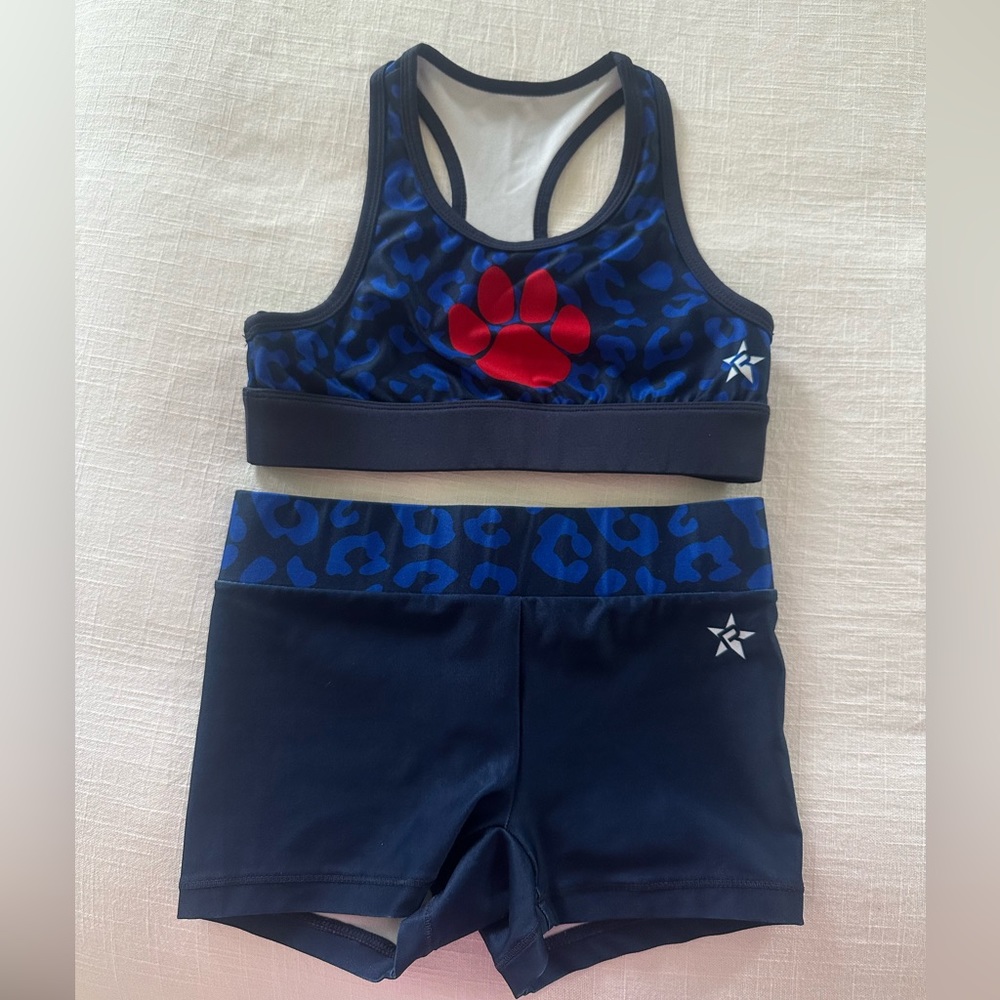 Rebel cheer/ tumbling practice wear